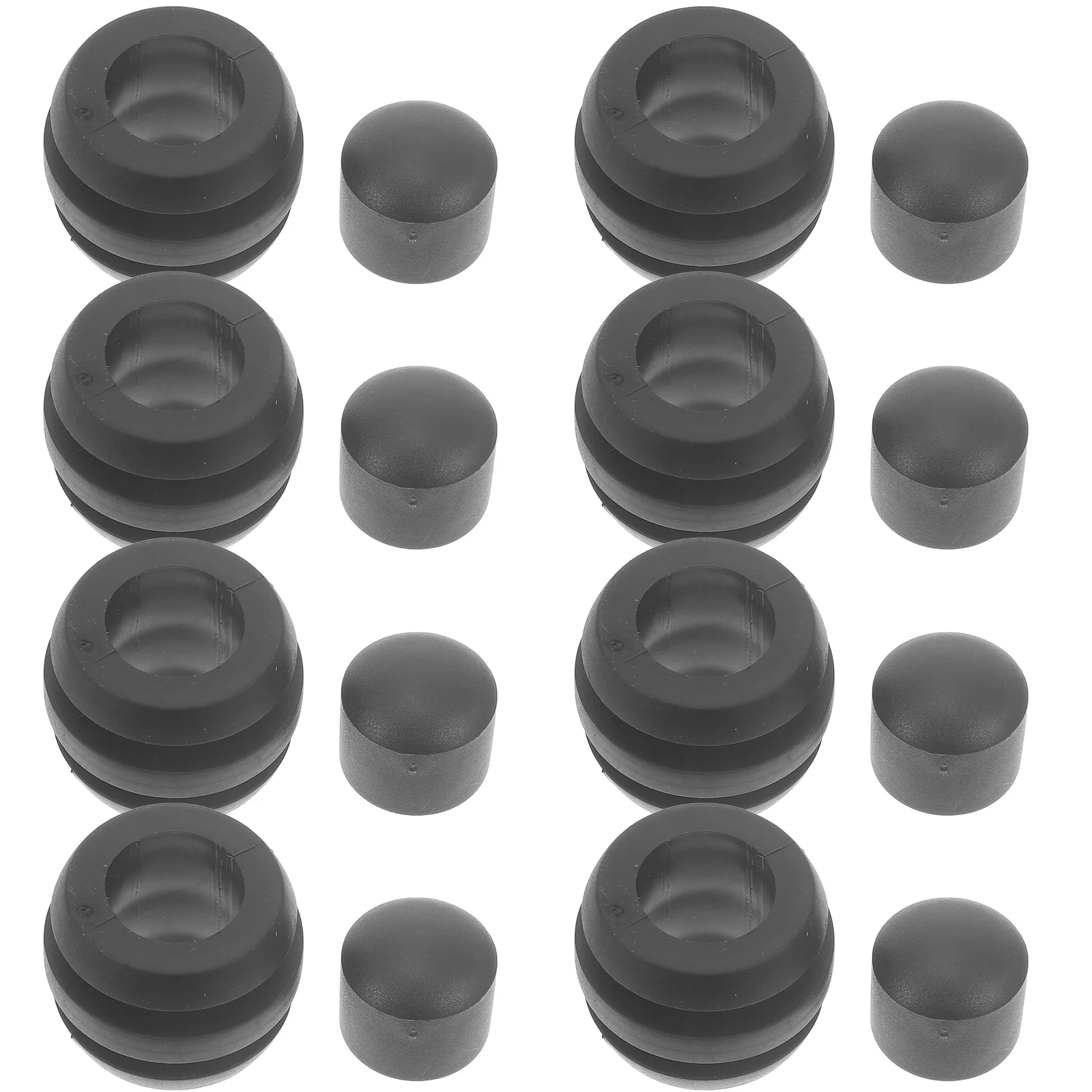 

8 Foosball Bearing Rods 5529 Rubber Bushings Caps Durable Smooth Table Football Parts Game Tables Replacement Accessories Table