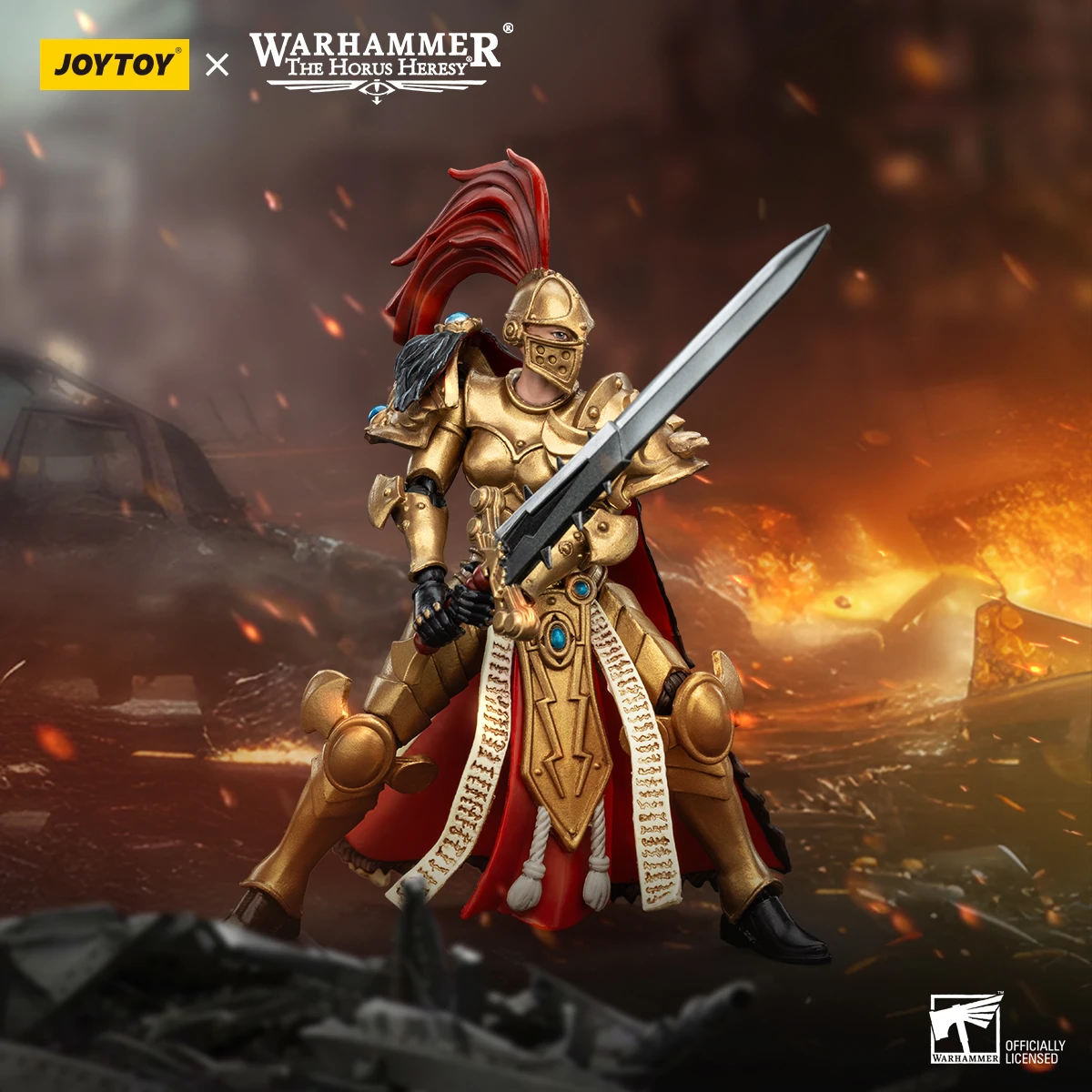 

JOYTOY Warhammer "The Horus Heresy" Sisters Of Silence White Falcons Vigilator Cadre Vigilator Mistress Action Figures Doll Toys