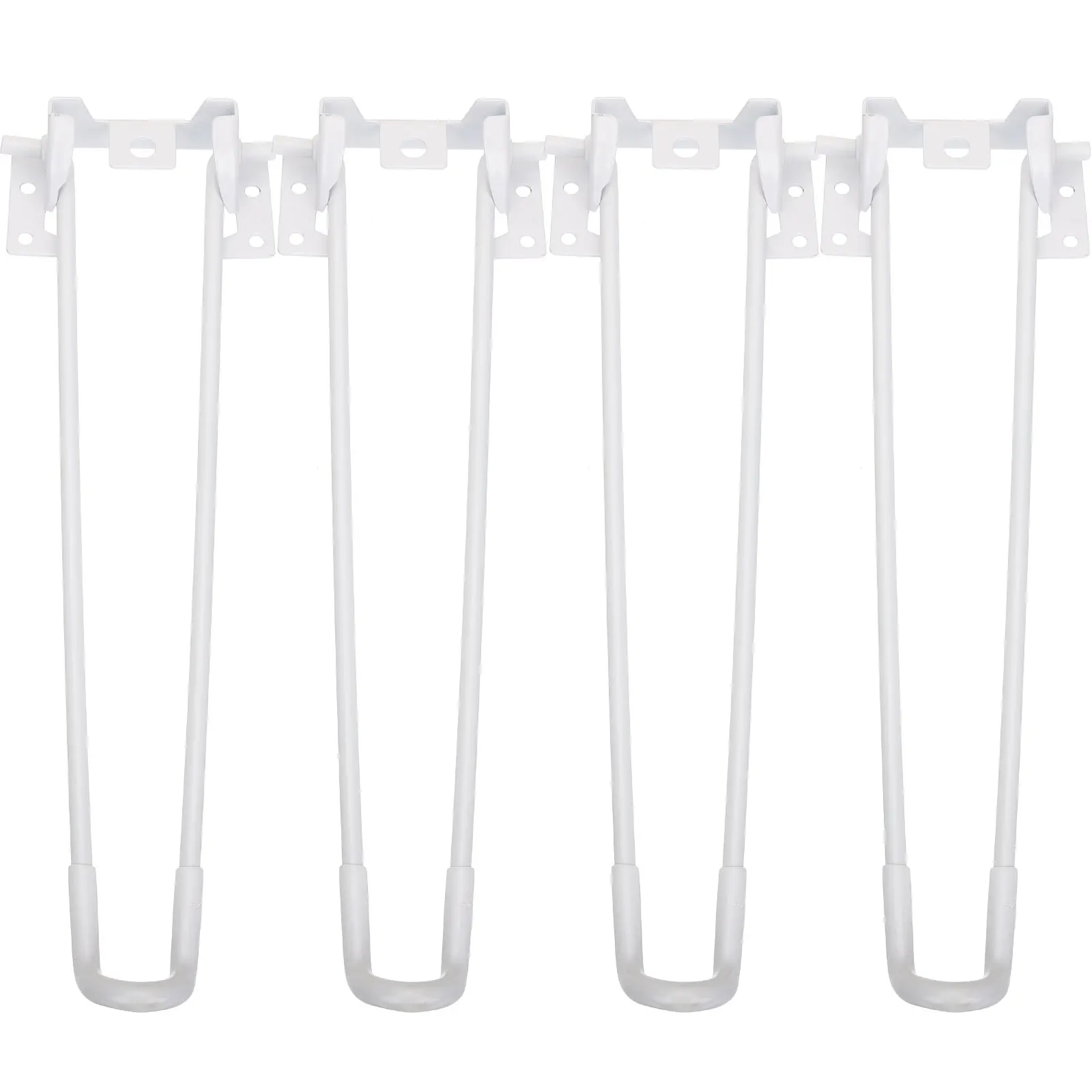 

4 Pcs Folding Table Legs Hairpin Metal Furniture Kitchen Desk Laptop White Stable Modern Style Home Office DIY