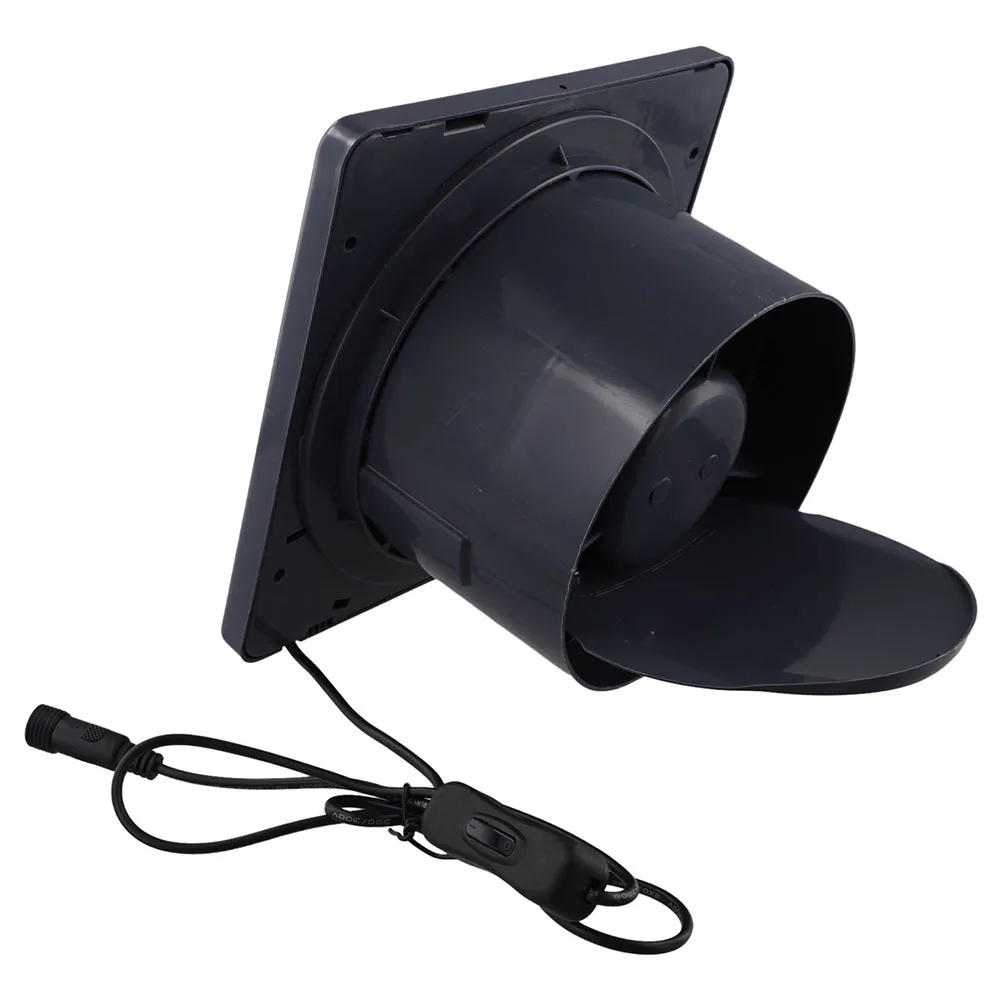 Industrial 12V for Exhaust Fan with Copper Motor and Check Valve for Pet Breeding House Ventilation and Energy Saving