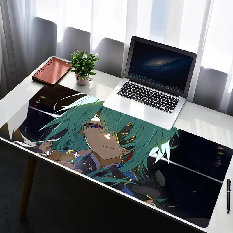 

Gaming Mouse Pad Computer Desk Mat Table Keyboard Pad Laptop Honkai Star Rail Anaxa Rubber Non-slip Back Mousepad Cushion