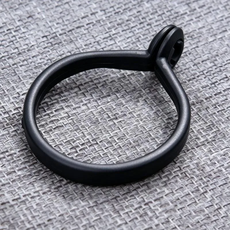 70 pcs Durable Black Material 47mm Snap-On Shower Rings, great for Easy Curtain Changing, Smooth Sliding Plastic, Black