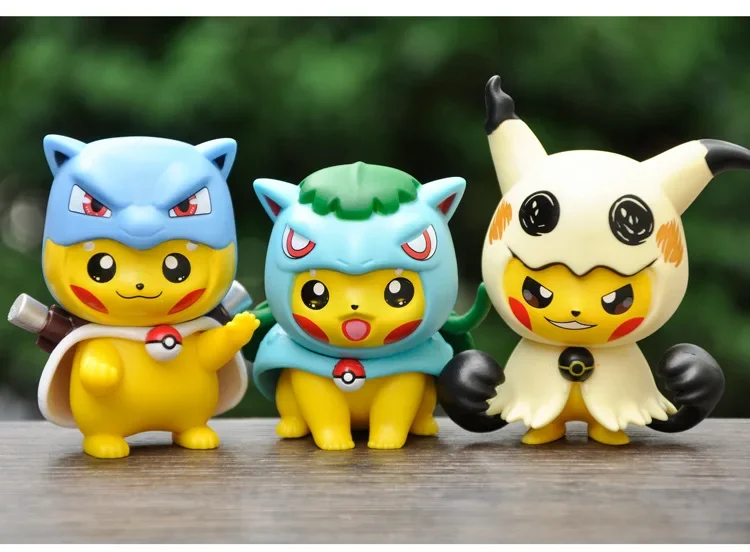 Pokm Cos Charizard Bulbasaur Blastoise Gengar Blind Box Anime Figur Puppe Geschenk – Detail 7
