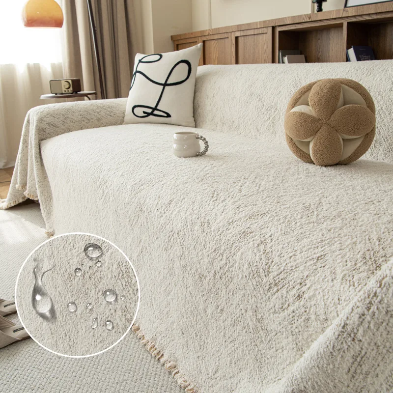 

Водонепроницаемое полотенце для дивана в стиле ретро, высококачественное однотонное противоизносное чехол для дивана, многоцелевое одеяло для дивана на все сезоны