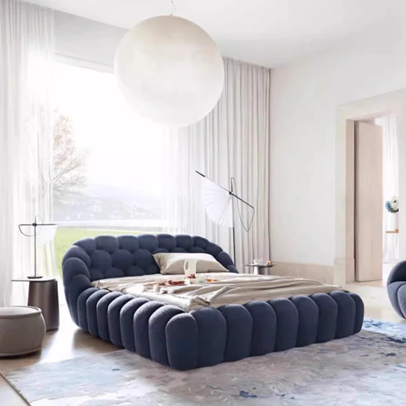 سرير مزدوج حديث بسيط الأميرة النائمة الفتيات سرير تدليك تصميم القلعة الملك الحجم Letto Matrimoniale صالة جناح الأثاث