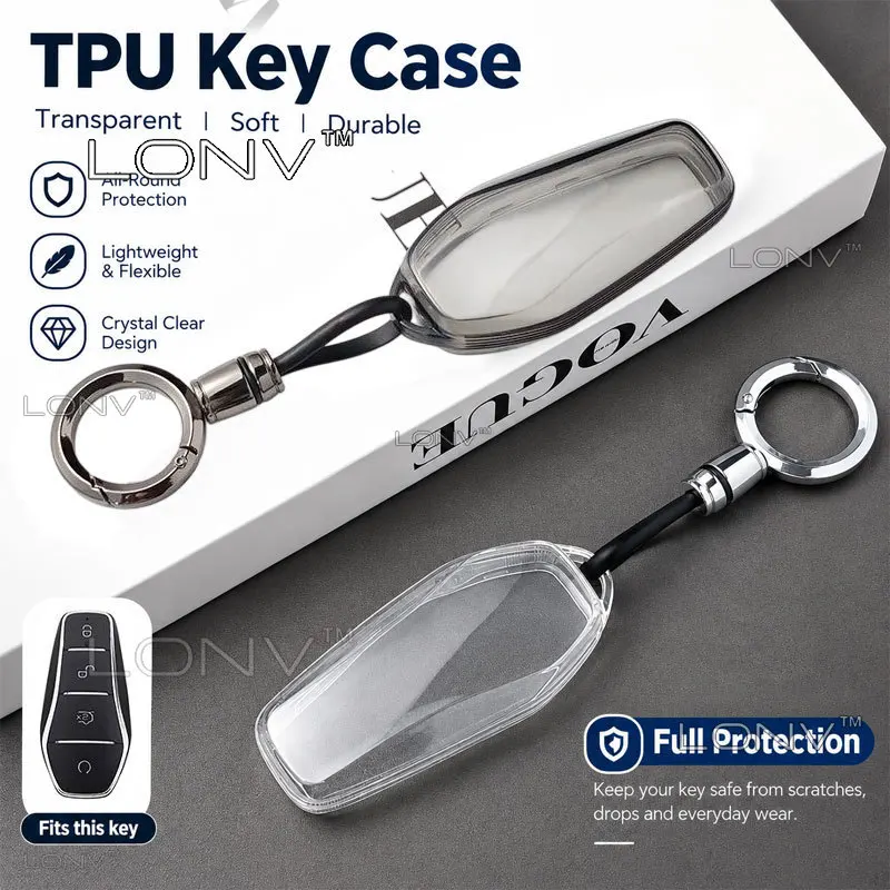 TPU Autoschlüsselhülle für BYD ATTO 1 2 Atto 3 ATTO 8 Seal U Sealion 7 King Han Dolphin Yuan Pro Sealion 5 Schlüsselgehäuse Tasche Zubehör