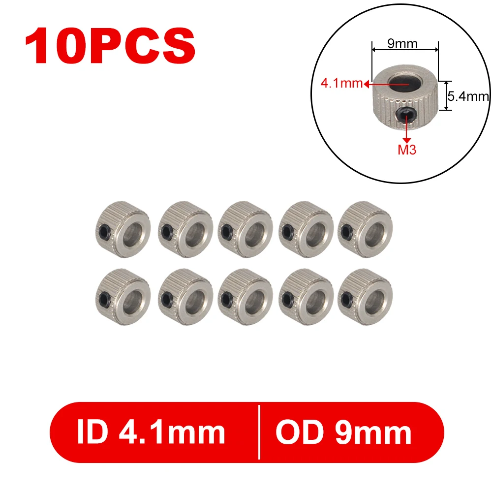 10PCS Metall Rad Lock Kragen Welle Achse Buchse Fahrwerk Stopper 1,6/2,1/2,6/3,1/4,1/5,1/6,1/8,1mm für RC Modell Teile