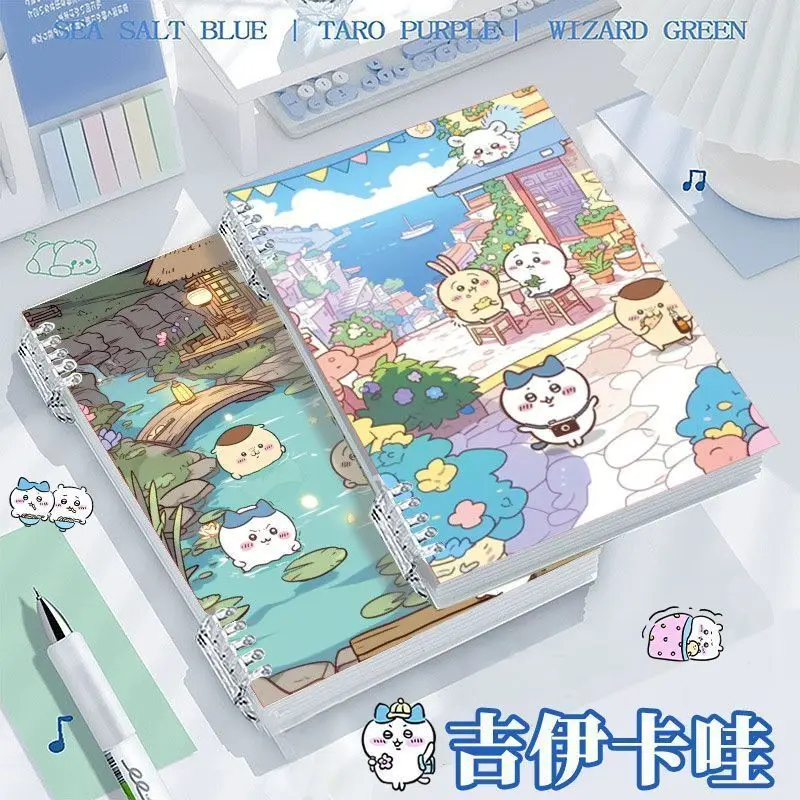 

Cute Chiikawa Hachiware B5 Loose-leaf Notebook Anime Cartoon Usagi Design Student Journal Diary Book for School & Daily Use