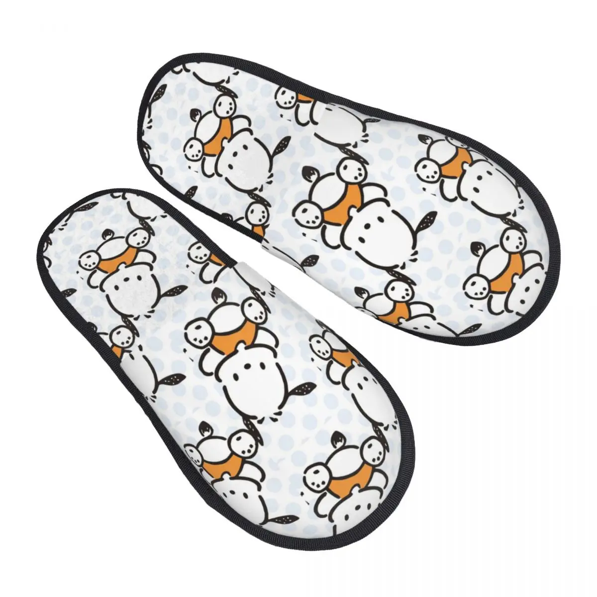 

Custom Pochacco Cartoon Memory Foam Slippers Women Comfy Warm House Slippers