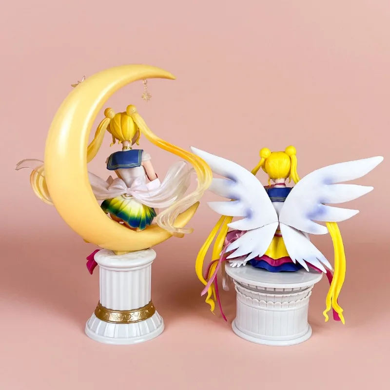 Sailor Moon Tsuk37Usagi Anime Figure Modèle Original, Décoration de Dessin Animé, Ornement de Beurre, Collection de Jouets, Cadeaux, Cadeau Ins, 20cm