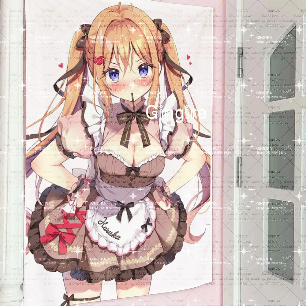 Love-themed GALGAME - Chocolate Bar Girl Indoor Wall Hanging - Interior Decoration - Lolita Girl Wall Hanging - Visual Style Cut
