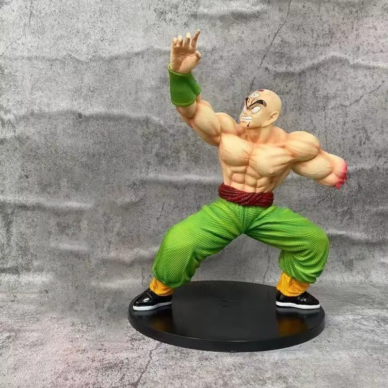 24 cm/9.4in Anime Dragon Ball Figuur Gebroken arm letsel Tien Shinhan Actiefiguren Pvc Standbeeld Collection Model Speelgoed geschenken
