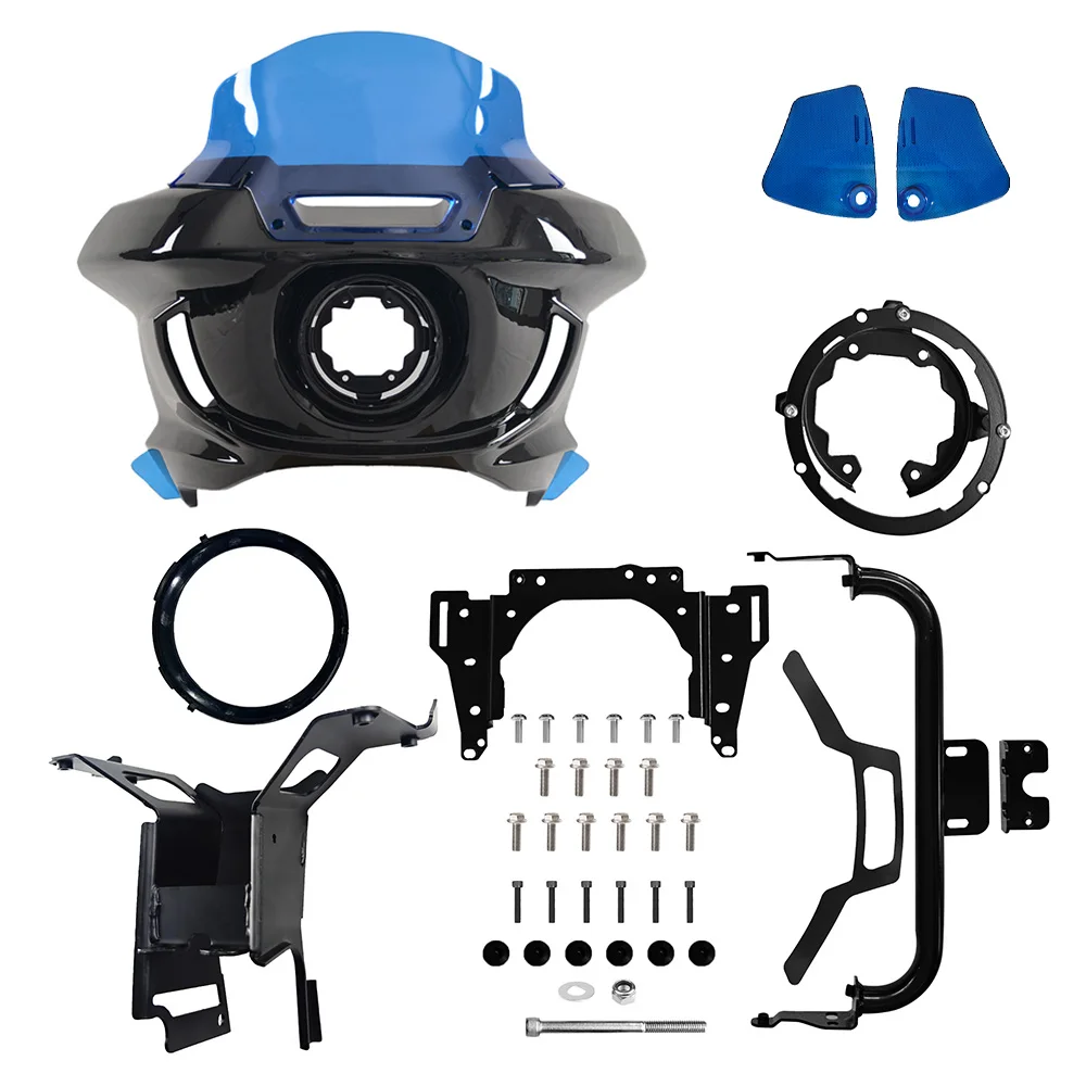 

Motorcycle Headlight Fairing 6.5" Windshield Bracket For Harley Softail Low Rider S FXLRS 2020-2024 Low Rider ST FXLRST 22-24