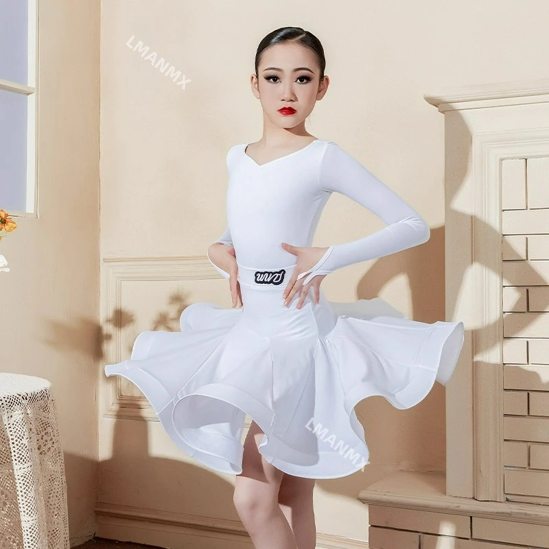 

Latin dance costume, children's standard costume, professional grading performance costume