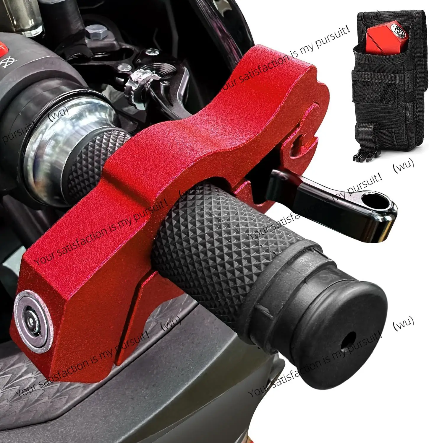 Motorcycle Locks Anti Theft: CNC Heavy Duty Handlebar Throttle Grip Brake Lever Security Motorcycle Lock