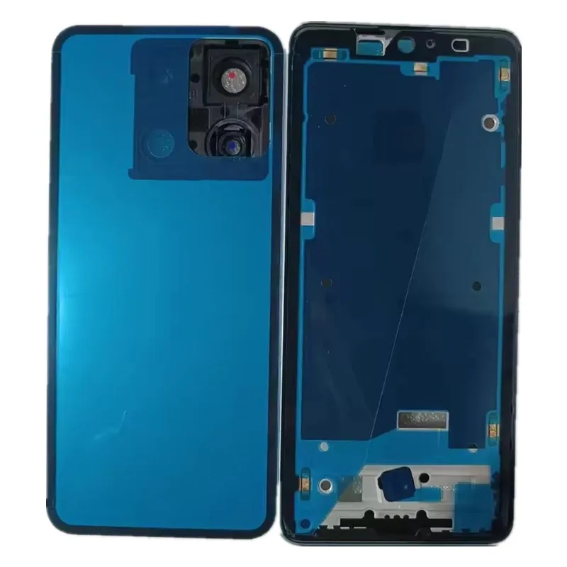 Full Housing for Xiaomi Redmi Note 13 Pro 5G Middle Frame +Glass Battery Back Cover Rear Door with Camera Lens Repair Parts