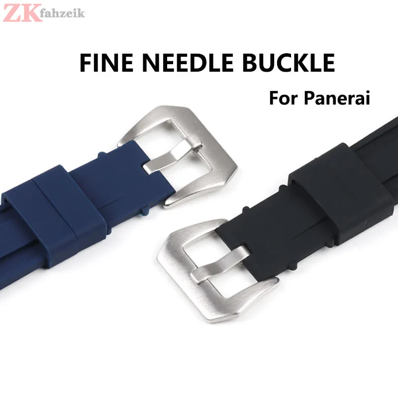 Rubber Watch Band 20mm 22mm 24mm 26mm for Panerai Strap Silicone Bracelet Rubber Strap for Omega Replacement Sport Wrist Band