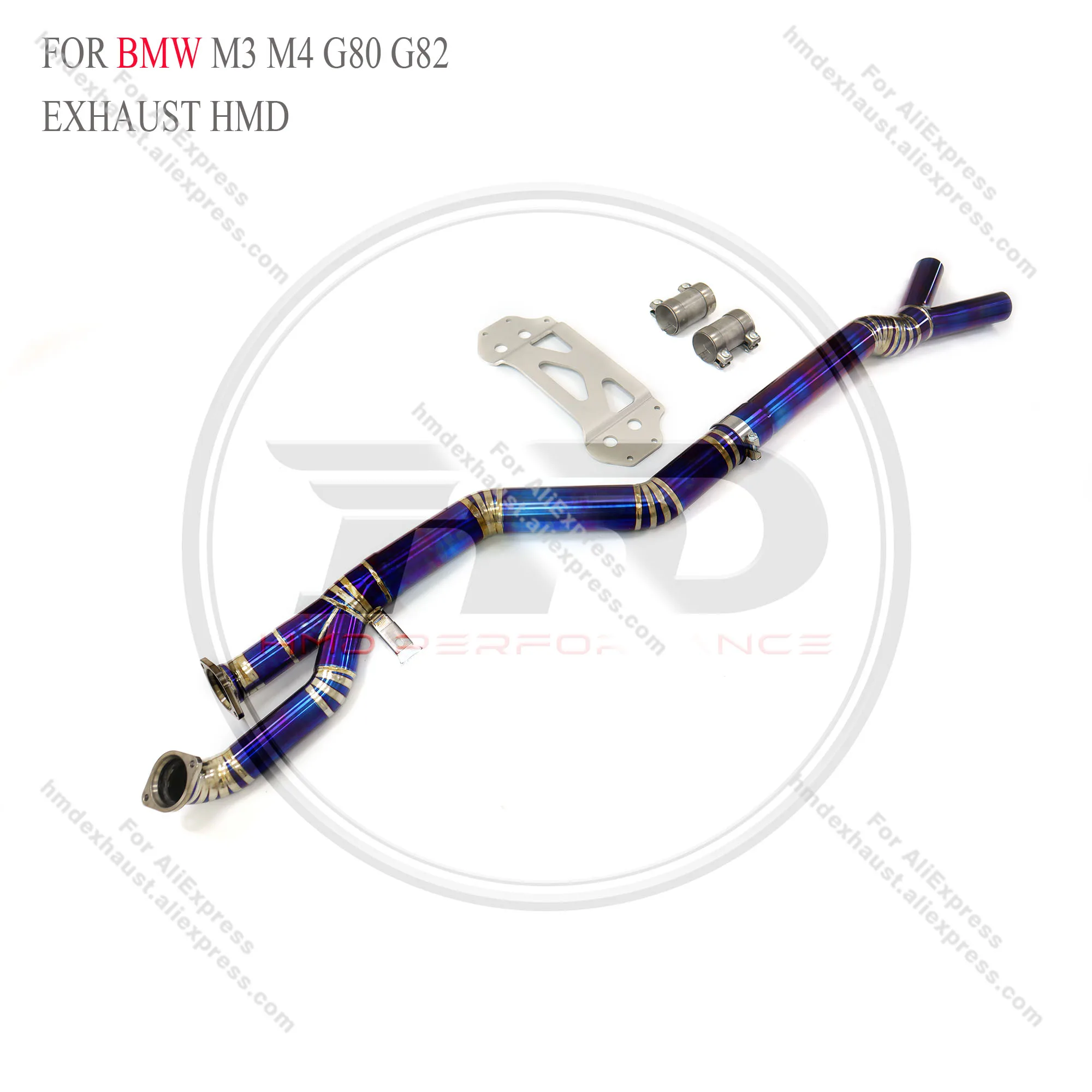 

HMD Titanium Exhaust System Performance middle pipe for BMW M3 M4 G80 G82 3.0T