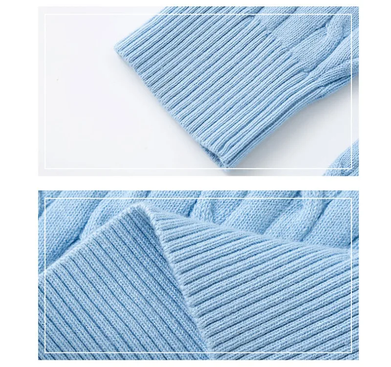 UNITIM Herbst 2-12 Jahre Kinder Jungen Pullover mit Stehkragen, Kinder Jungen Zopfmuster Pullover, einfache Langarm-Oberteile für Kleinkinder und Babys – Detail 15