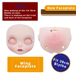 1/6 Blythe doll face hand markup faceplate, screw, lovely stay cord,for the 1/6 30cm Blythe Doll