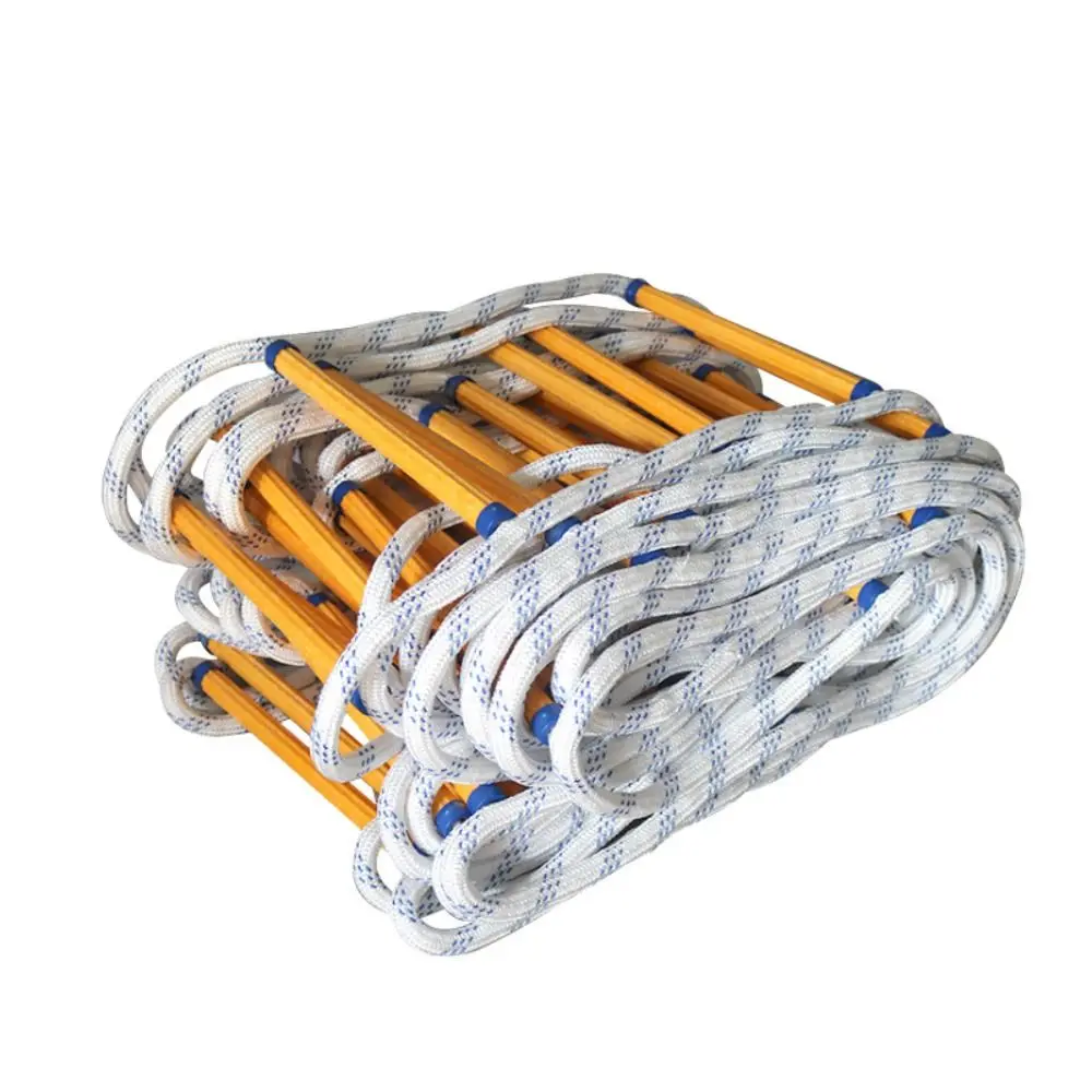 Lifesaving Insulated Rope Ladder Anti-Skid Self-rescue Evacuation Ladder Anti-skid Rescue Rope Grippy Safety Rope Ladder Hotels
