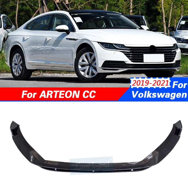 

Car Front Bumper Splitter Lip Chin Spoiler Body Kit Diffuser Protector Exterior Accessories For Volkswagen ARTEON CC 2019-2021