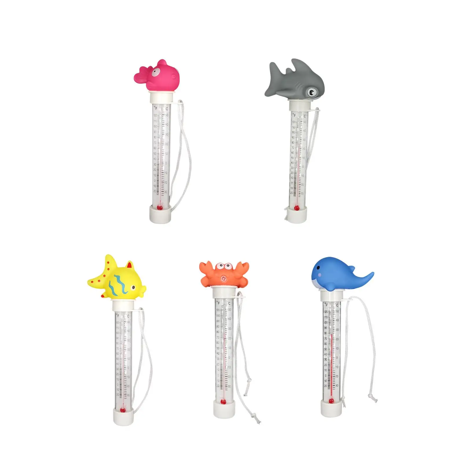 Pools Floating Water Thermometer Lovely Reusable Temperature Measurement Gauge for Aquariums Fish Ponds Outdoor Indoor Bath Pond