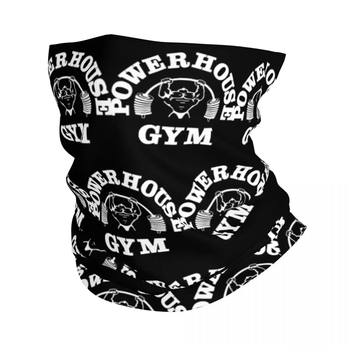 

Powerhouse Gym Neck Gaiter Printed Unisex Face Mask Scarf Warm Headband Hiking Windproof