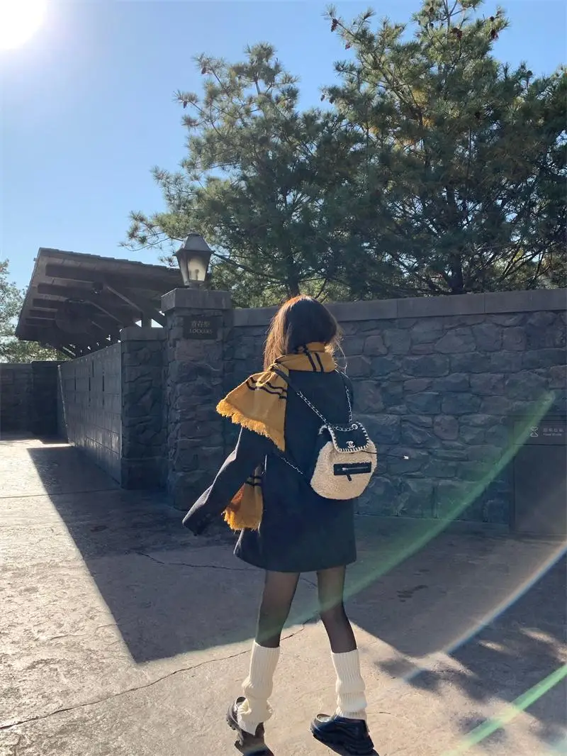 

Двубортное шерстяное повседневное пальто с лацканами на заказ, женское длинное пальто средней длины, зимняя модная верхняя одежда