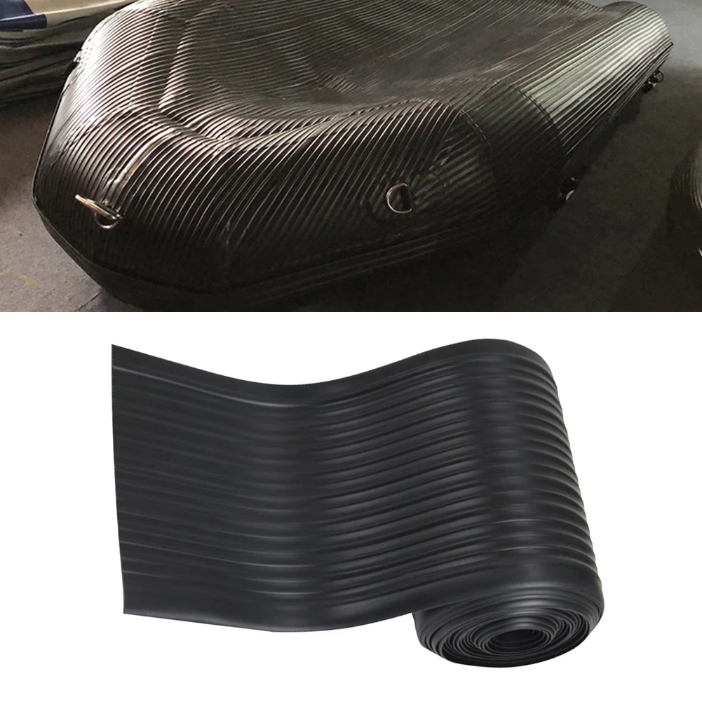 1 Pcs 16.4ft Inflatable Boat Wear Strips Kayaks Chassis Armor Rubber Protective Strip Thickened Rubber Boat Anti-collision Strip