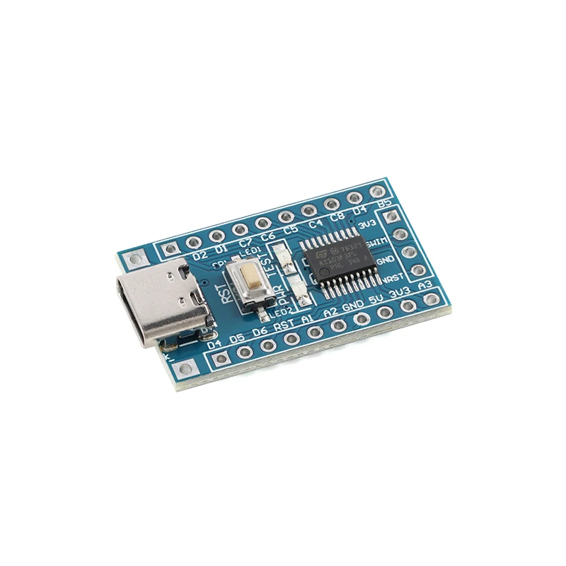 STM8S103F3P6 Core Board Development System Learning Module STM8 Kernel with Type-C Interface for Electronics Projects