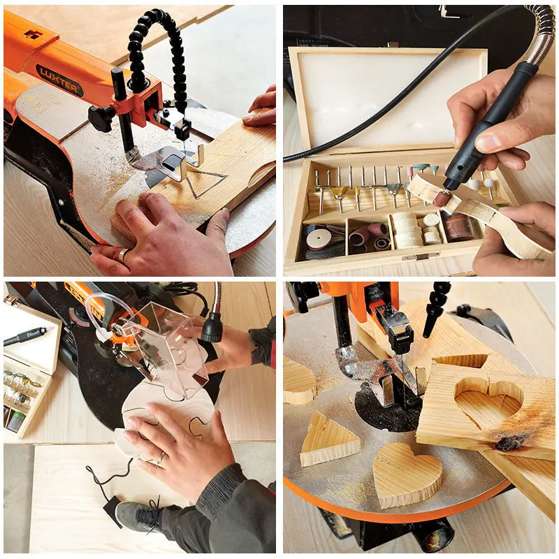 Segare la curva segare la lavorazione del legno tipo di tavolo sega a filo a velocità regolabile segare il filo di acciaio multiuso