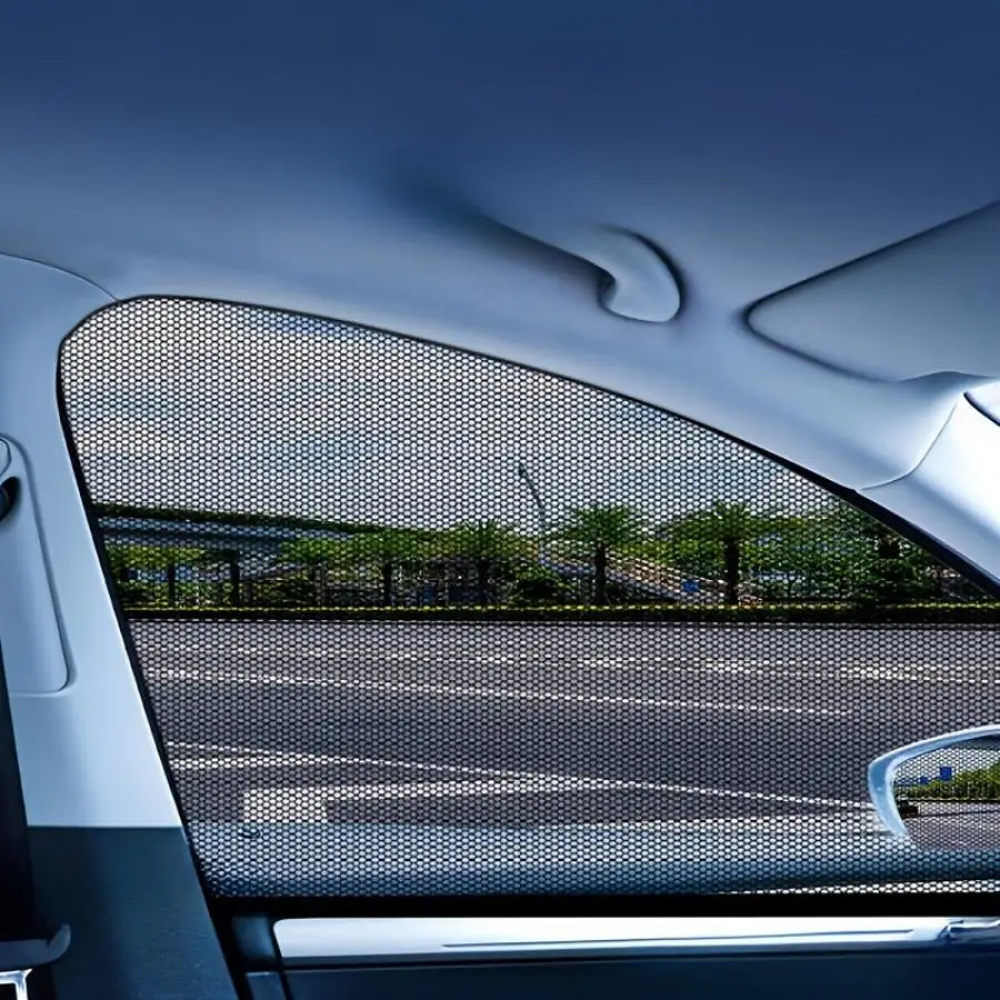 ستارة السيارة، شبكة ناموسية مضادة للبعوض في الصيف، حماية من الشمس، تهوية عازلة للحرارة #2
