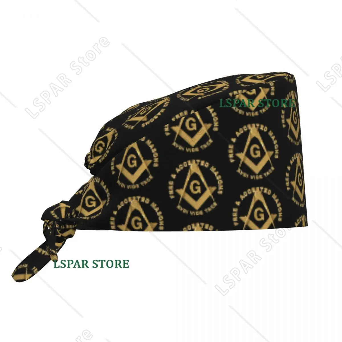 Custom Masons Masonic Freemason Scrubs Cap Surgical Hats Mason Freemasonry Operating Room Cap Nursing Cap Lab Works Hat