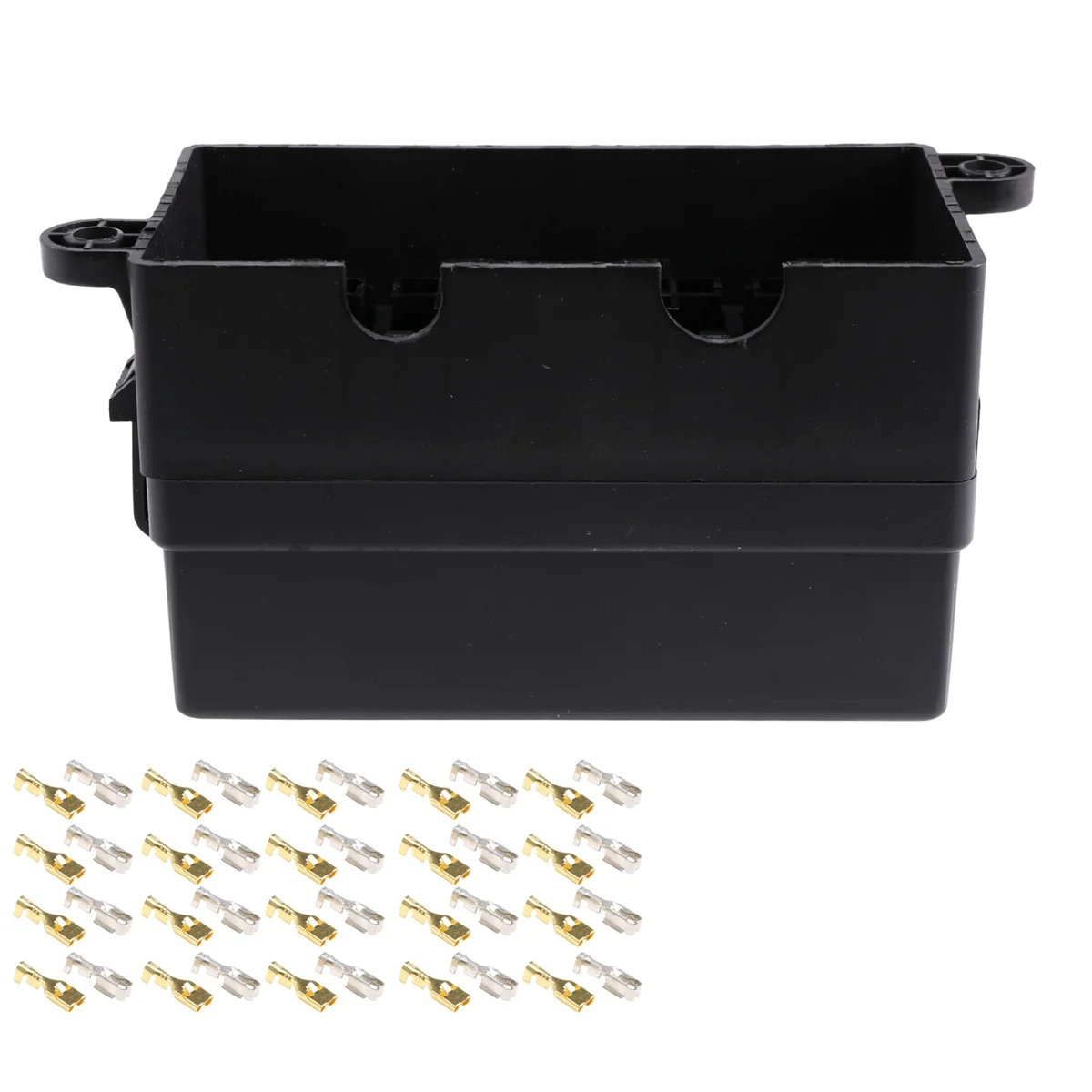 12 Way Blade Fuse Holder Box with Spade Terminals for Car Truck Trailer and Boat