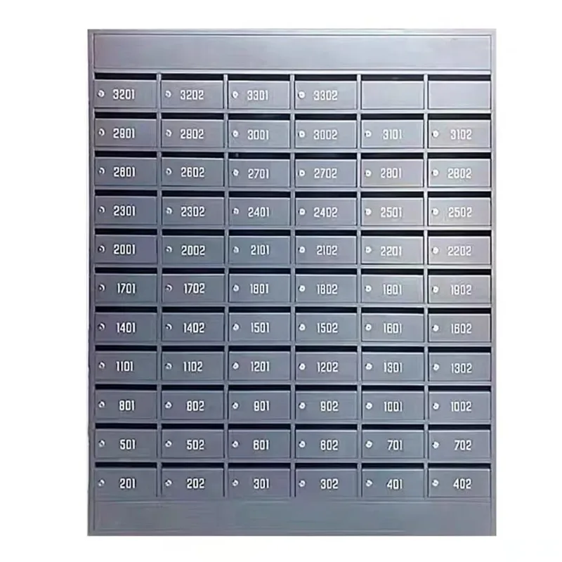 Modern retro stainless steel community and villa mailbox