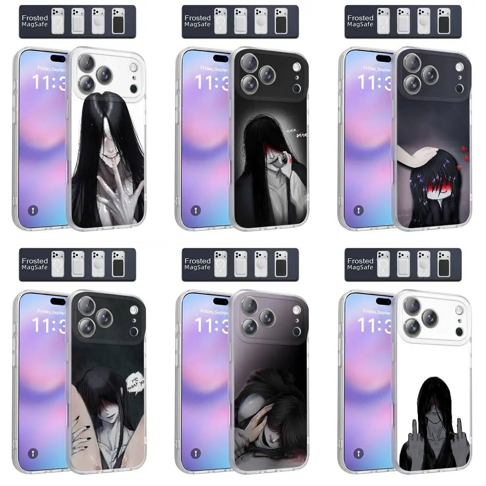 

Phone Case For iPhone 13,16,11,14,13,17,15,Pro,Max,Plus,E,Air,Mini H-Homicipher Mr Crawling Magnetic Magsafe Frosted Clear