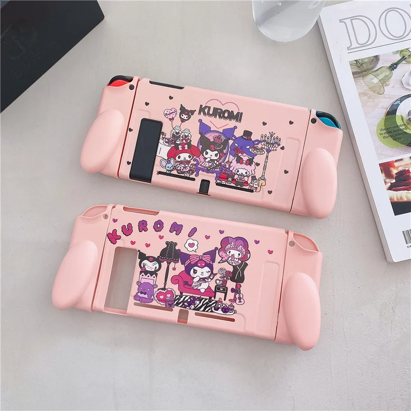 Silicone Anti-Scratch Shock-Absorption Grip Cover For Nintendo Switch Protector Case Cute Melody Handle Game Console Shell