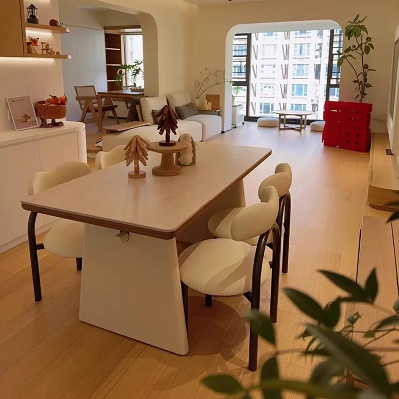 xx-Square Wood Dining Tables White Design Eating Space Saving Luxury Dining Tables Wooden Modern Mesas De Jantar Home Furniture^