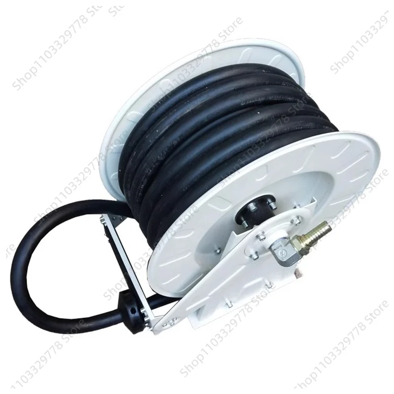 10‑25M Auto Rewind Fuel Hose Reel Complete With Automatic Fuel Nozzle for Diesel Refueling Truck Washing and Garden Irrigation