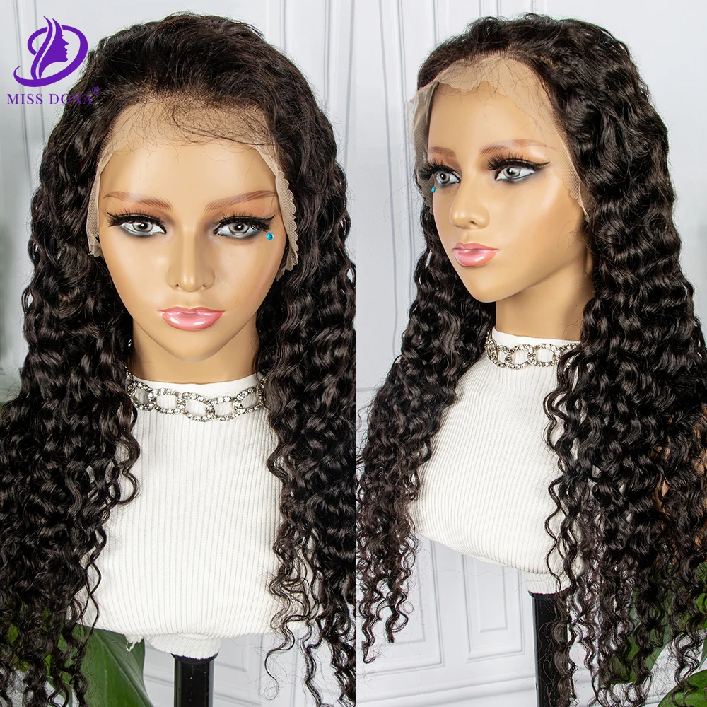 

Deep Wave Curly 13x4 Lace Front Wigs 180 Density Human Hair wig Brazilian Human Hair For Black Women