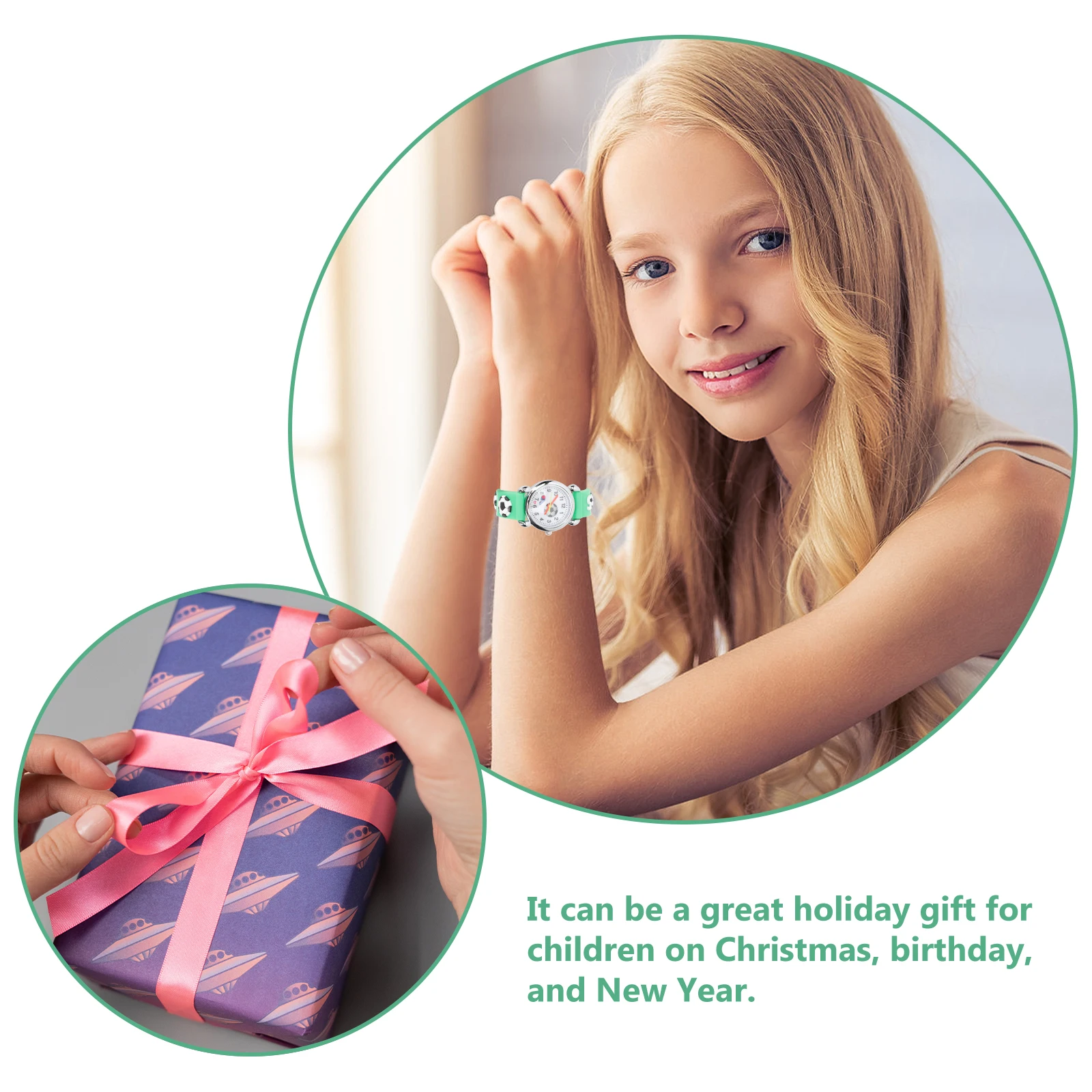 

Children's Silicone Watch Kids Watches for Girls Childrens Wrist Whistle Pupils