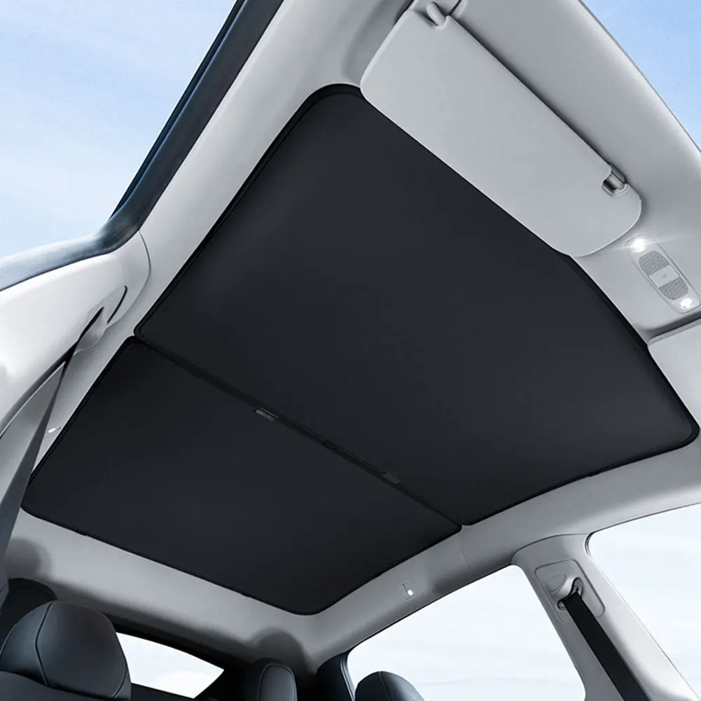 

Front Rear Skylight Sunshade Ultraviolet Isolation Front & Rear Top Glass Window Roof Shade for Tesla Model 3 Highland 2024