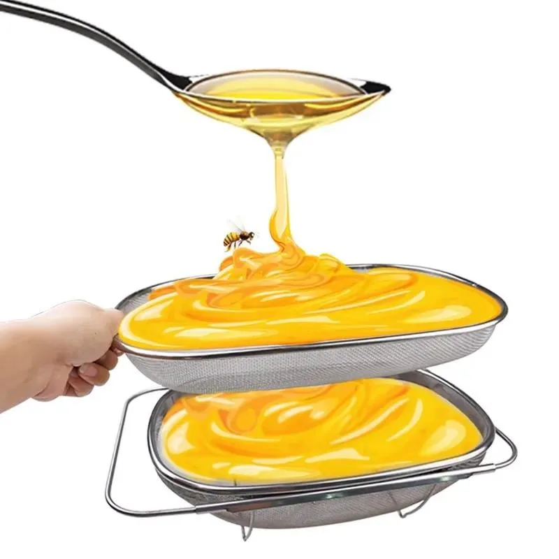 Food Grade Stainless Steel Double Layer Honey Filter