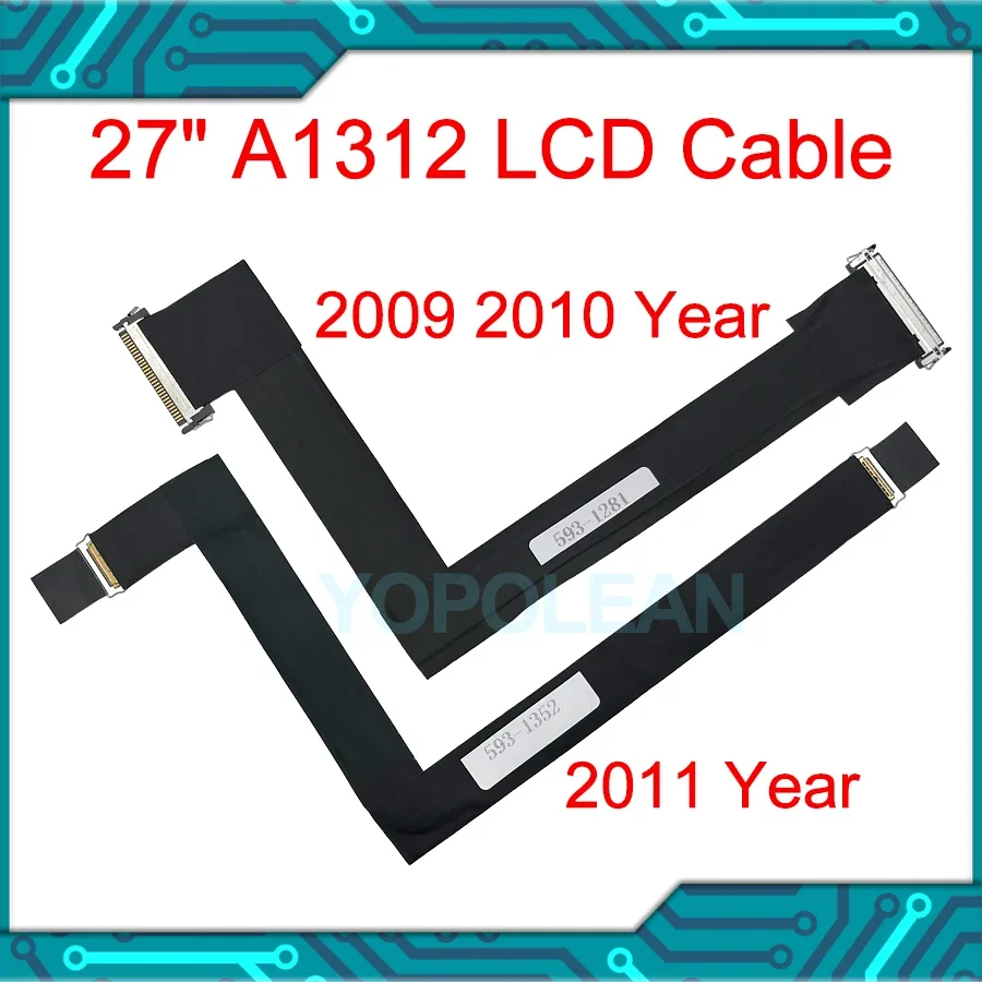 New LCD LED LVDS Screen Display Cable 593-1281 593-1028 593-1352 For iMac 27