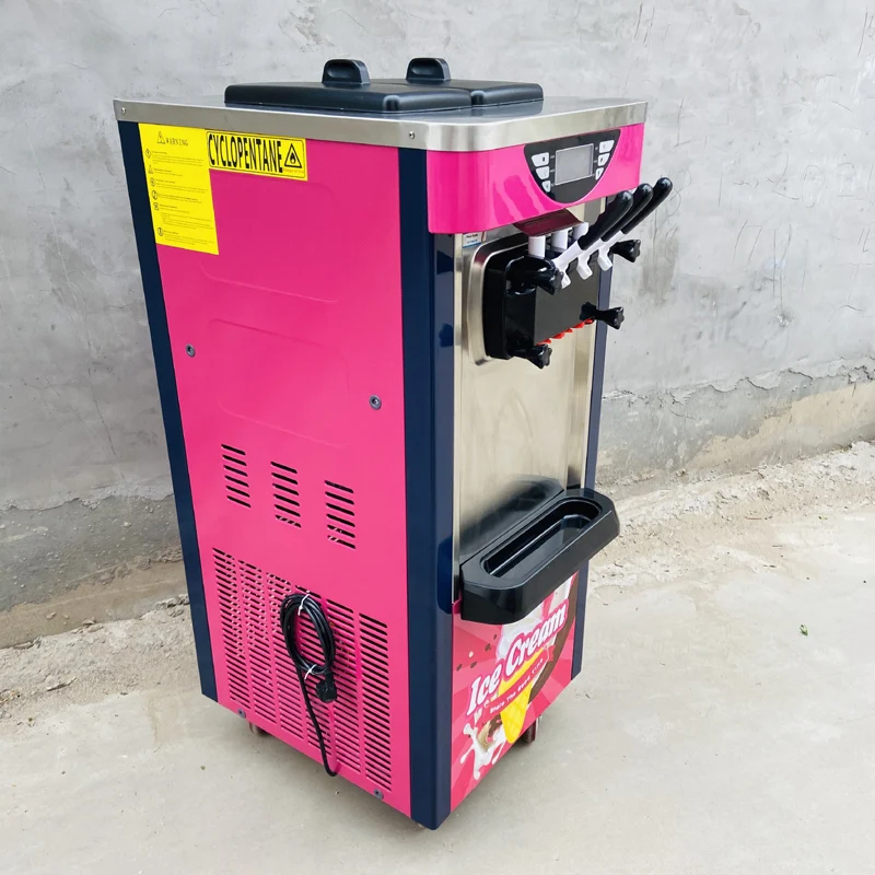 Full Automatic Commercial Ice Cream Machine Household Intelligent Ice Cream Maker 22-28L Capacity 2100W Ice Cream Makers