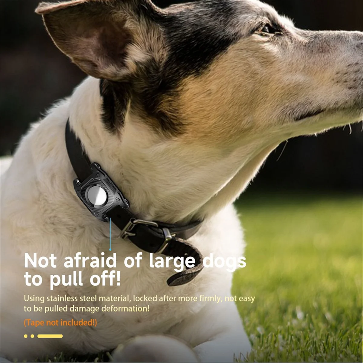 

For Airtag Dog Collar Holder Keyring Waterproof Hard TPU Full Protection Case for Pets Dog Backpack Belt CX
