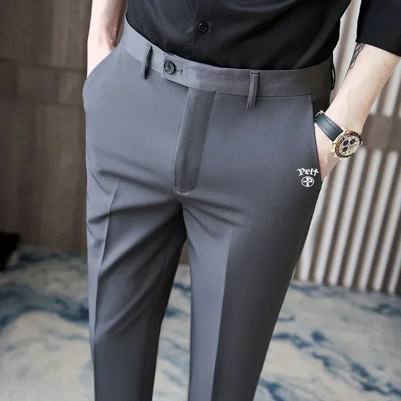 2025 Fashion Business Golf Casual Pants Men's Pelf Straight Leg Pants Fashion Men's Casual Pants