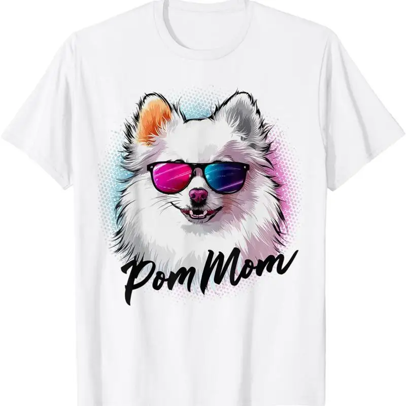 

Cute Funny Pomeranian Pom Dog Mom Breed Portrait For Women T Shirt