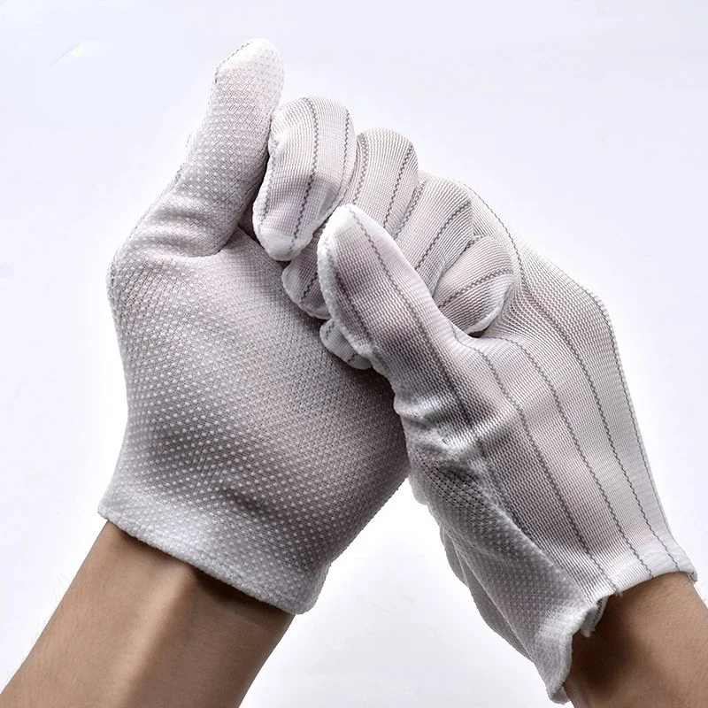 Десять-пар-антистатических-двойных-полосок-для-дозирования-клея-противоскользящих-пластиковых-рабочих-перчаток